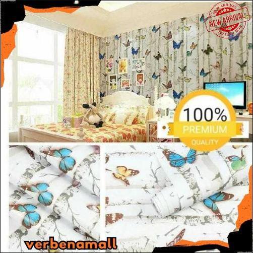 Termurah Wallpaper Dinding Kamar Tidur Walpaper Ruang Tamu Aesthetic Cantik Motif Batik Alam Bata Em