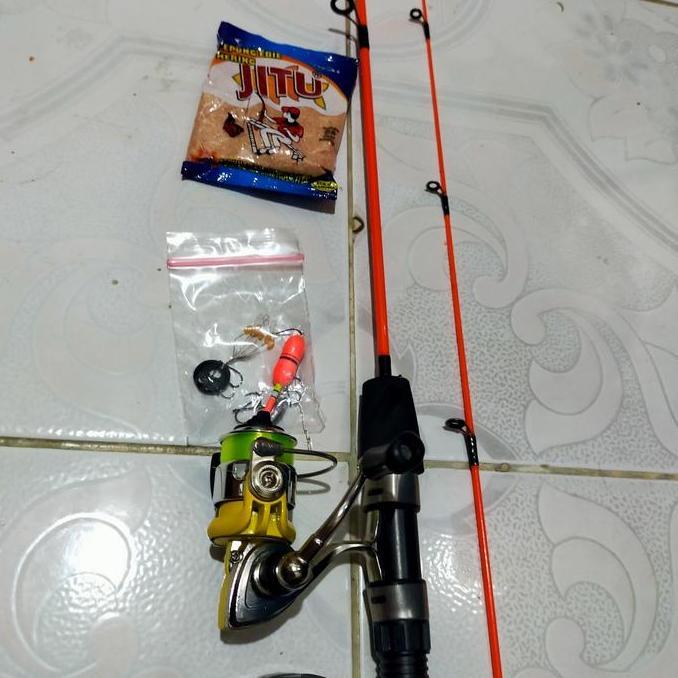 pancing set mini reel full besi