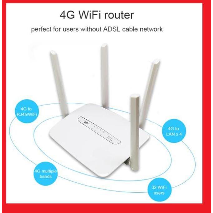 Wifi Wireless Router 4G LTE CPE Smartcom LX600 300Mbps SIMCARD