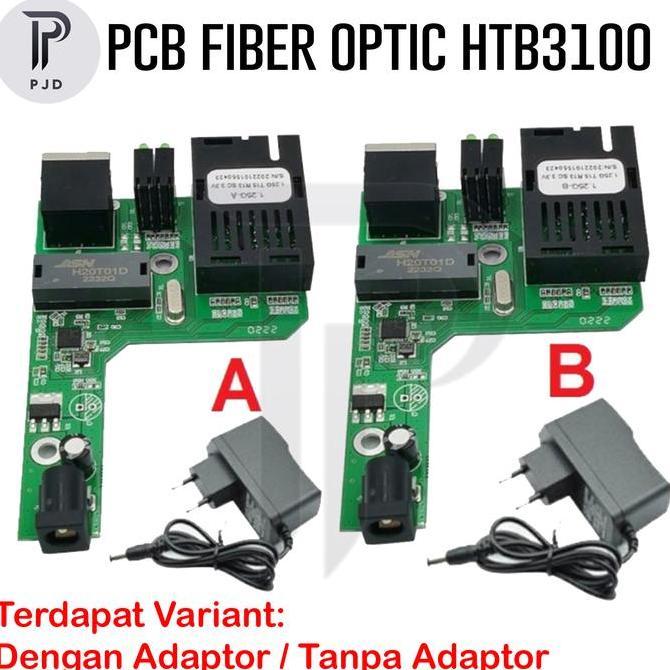PCB Netlink HTB-3100 A+B Side A Side B Fiber Optic Media Converter FO