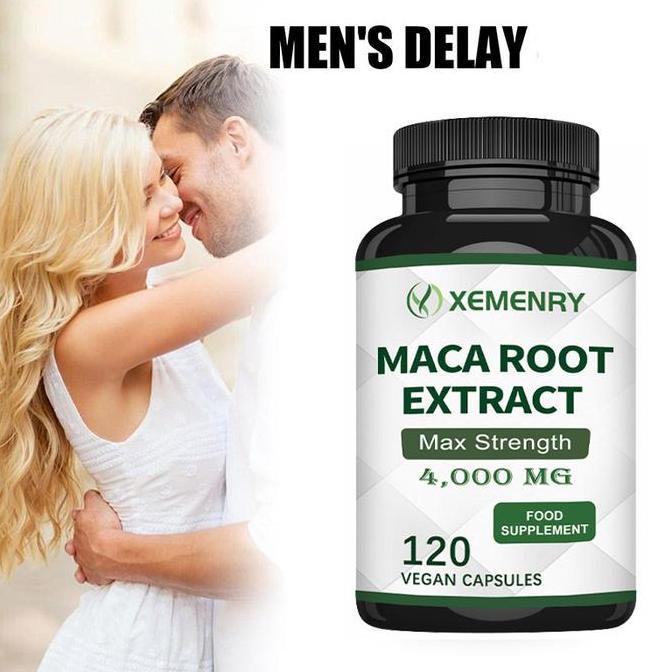 Xemenry - Kapsul Ekstrak Tanaman Akar Maca - 4000 Mg Per Kapsul - Memberikan Energi, Menjaga Ketenan