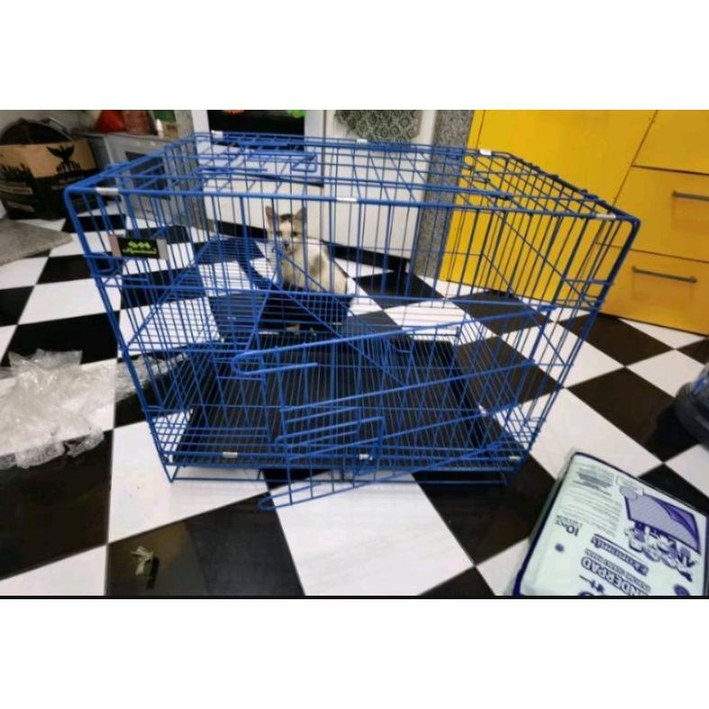 KANDANG KUCING LIPAT UKURAN L( 6045)