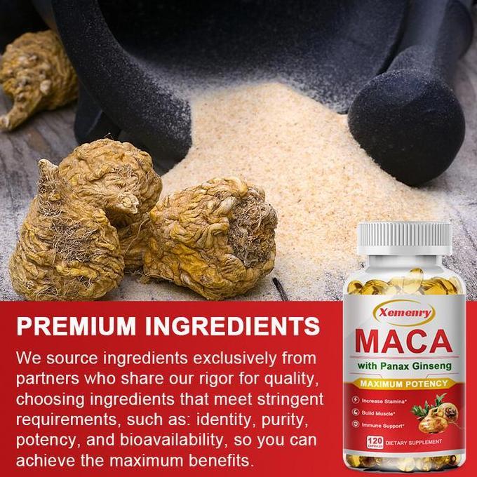 Xemenry - Mengandung Panax Ginseng, Ashwagandha, Saw Palmetto, Lada Hitam, Akar Maca, Shilajit - Men