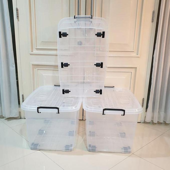 Container/ Storage Box Ezy Cb 130 L Pure/Bening/Transparan Vindo Biggy