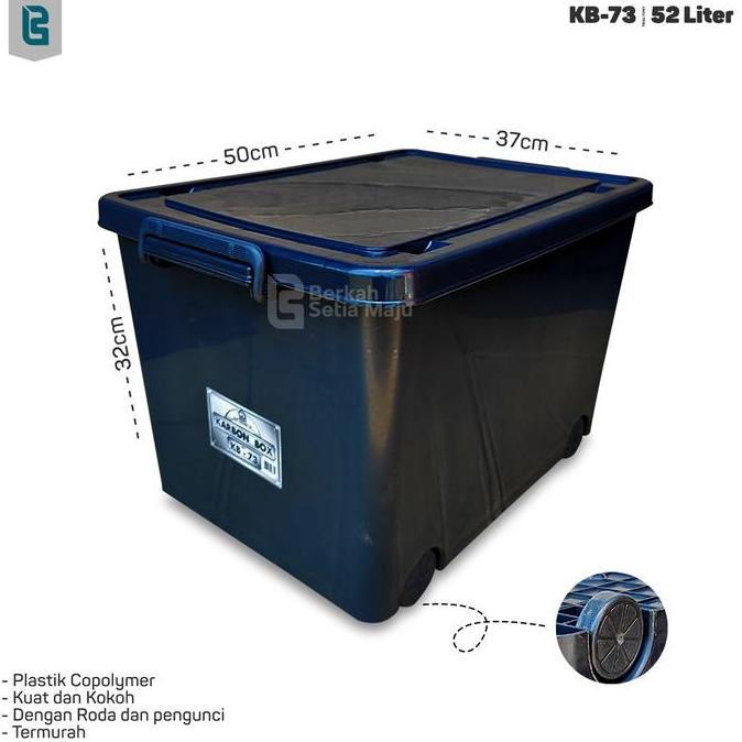 [obral] Box Container Besar Plastik CB 150 Liter Kotak Serbaguna untuk Penyipanan 130 100 95 82 80 7