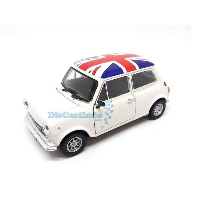 Welly Nex 1:24 Mini Cooper 1300 UK Flag Putih