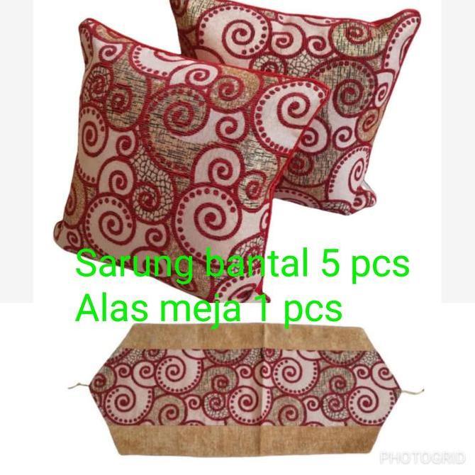 '' SARUNG BANTAL KURSI SET - SARUNG BANTAL SOFA MINIMALIS SET , MOTIF ''