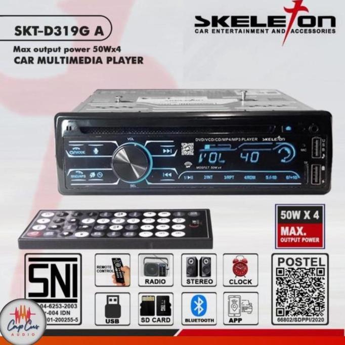 TERMURAH - SINGLEDIN DVD SKELETON SKT-D319