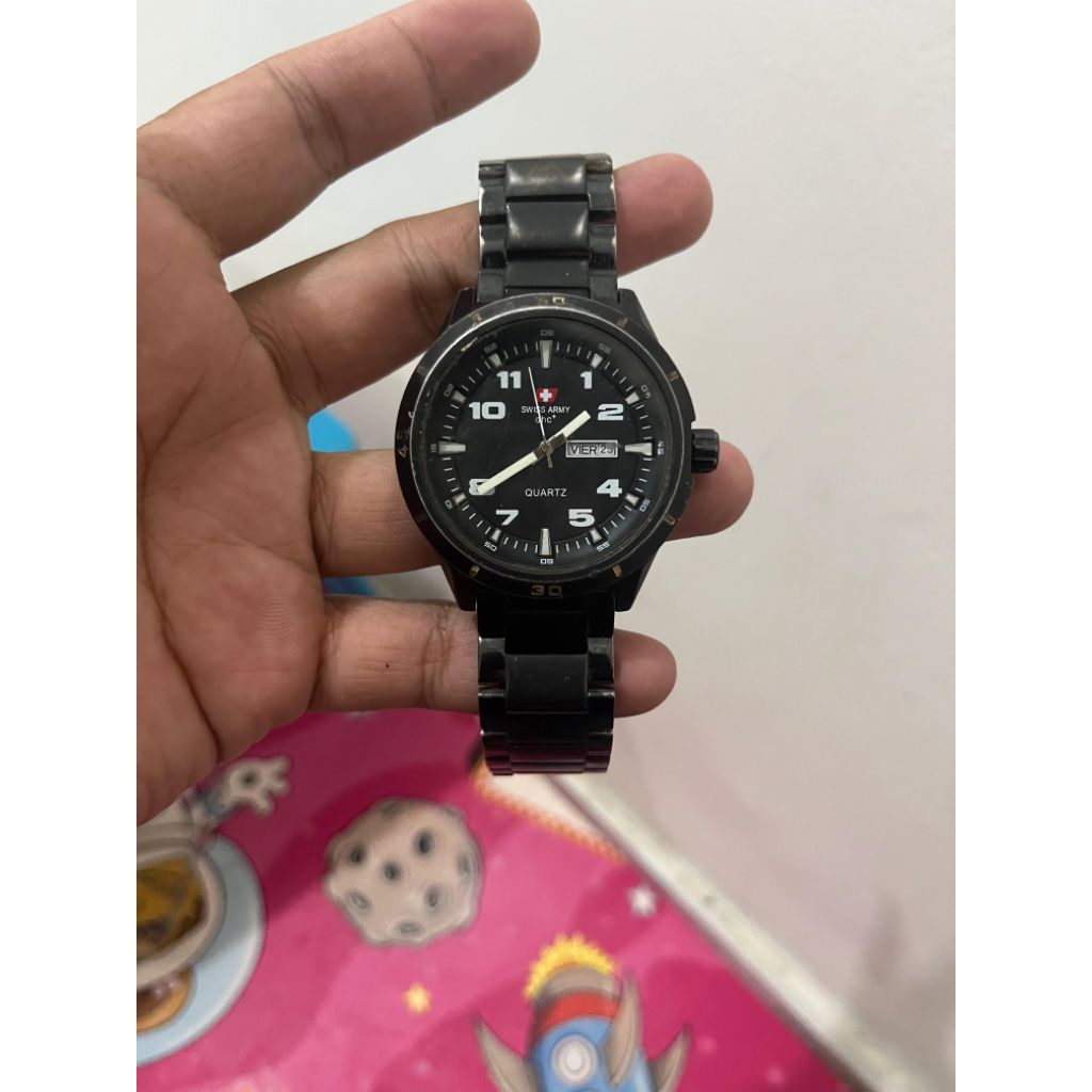 jam tangan bekas second Swis army original