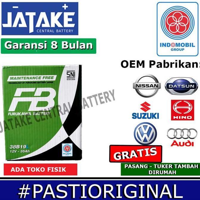 BEBAS ONGKIR - Aki kering mobil HONDA JAZZ NS40ZL Furukawa Battery MF FB
