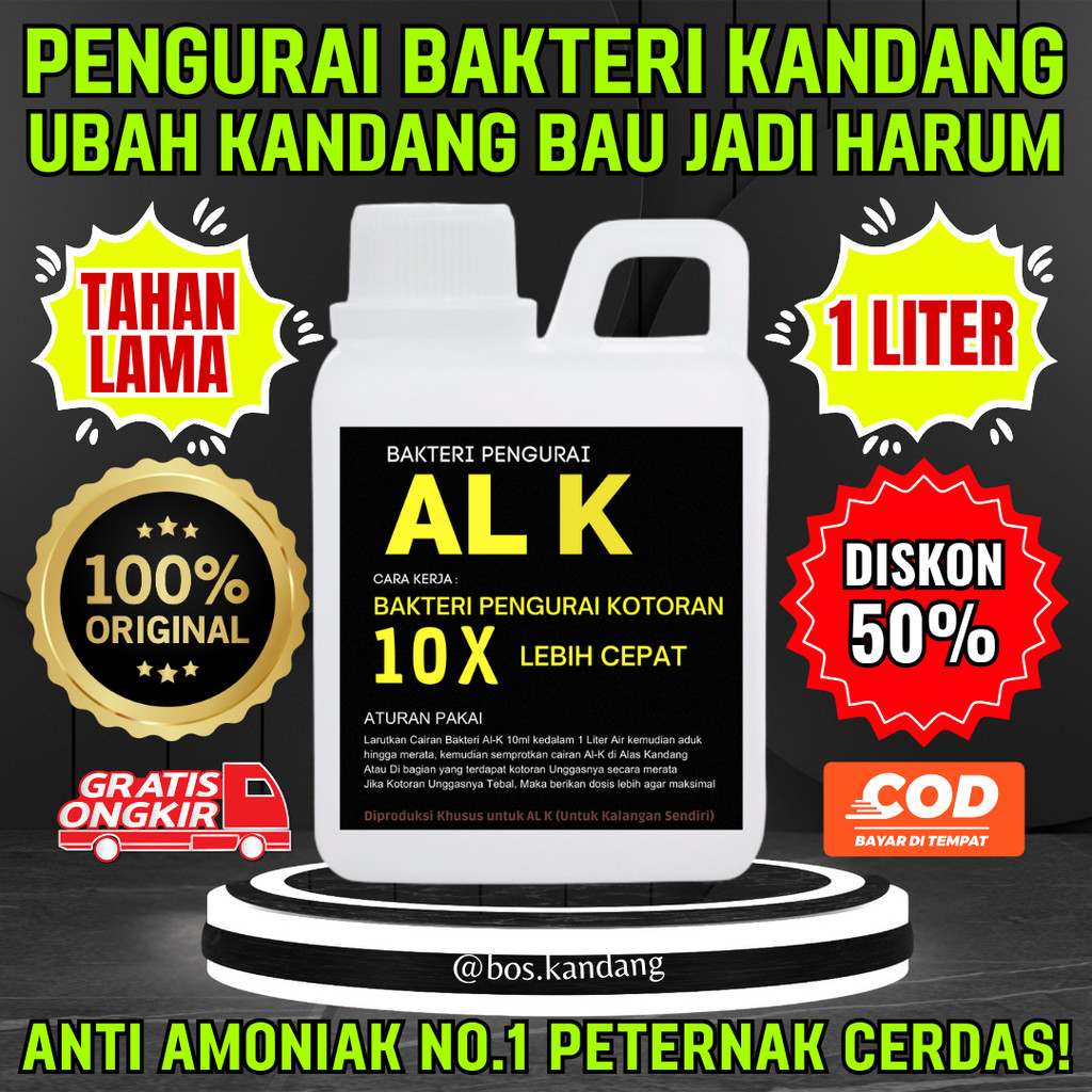 AL K - Penghilang Bau Amoniak 10X Lebih Cepat Bau Kandang Hilang Seketika