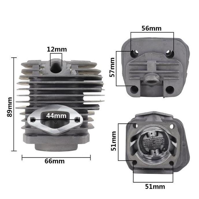 TURBO 5800 CYLINDER BLOCK BLOK BORING MESIN CHAIN SAW SENSO SINSO MINI 58 CC TANIKA / CYLINDER BLOCK