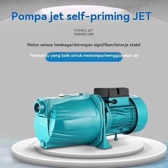 Reaim Pompa Air Jet Pump 450W Otomatis Pompa Air Listrik Rumah Tangga Daya Dorong Tinggi 40M Untuk S