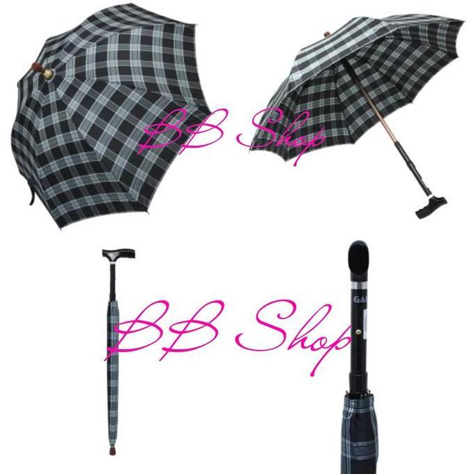 Galena Tongkat Jalan 1 Kaki Dengan Payung