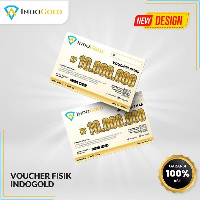 pela.store5 - voucher fisik indogold rp10.000.000 - investasi emas
