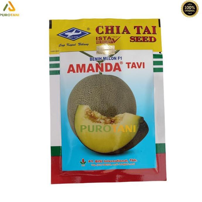 Terlaris Benih Bibit Melon Amanda Tavi F1 Bisi 550 Biji Melon Cap Kapal Terbang