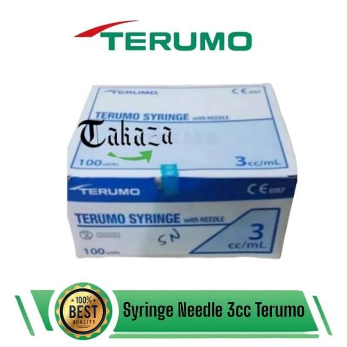 Syringe Terumo 3ml Spuit 3cc with Needle isi : 100