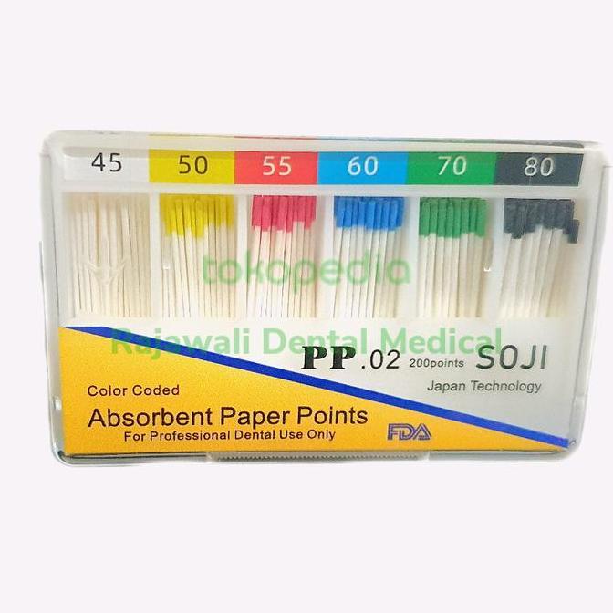 ABSORBENT PAPER POINT SOJI #15-40 #45-80 #6%-25#