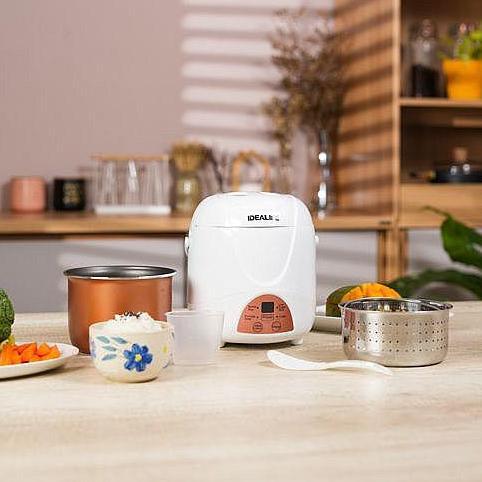 MINI RICE COOKER LOW SUGAR/CARBO 0.8LT IL-110B IDEALIFE / RICE COOKER LOW CARBO IDEALIFE