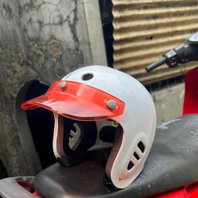 Wiji_boseee - Helm Rafting / Arung Jeram / Skateboard Putih Glossy | Outdoor Safety