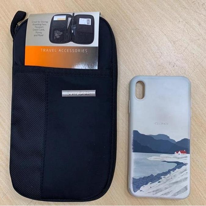 New Travel Wallet Pouch Tas kecil wallet Dompet untuk Pria Wanita Samsonite RFID Zip Close Travel Wa