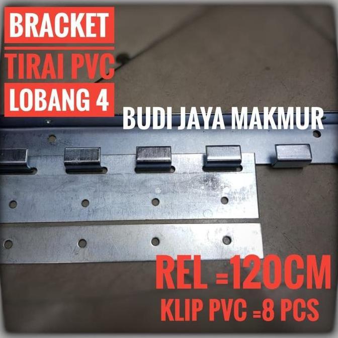 Hanger Bracket Tirai Pvc 120cm