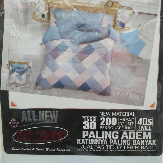Ready Sprei My Love ukuran 180 X 200 X 30 cm | Sprei Katun My Love