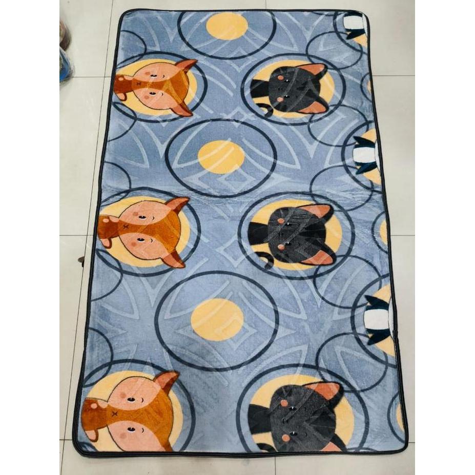 ENDLESS LOVE 95x150 / Karpet Busa Malaysia Extra Tebal 23mm ukuran Kecil Bawah Meja 0,95x1,50 meter