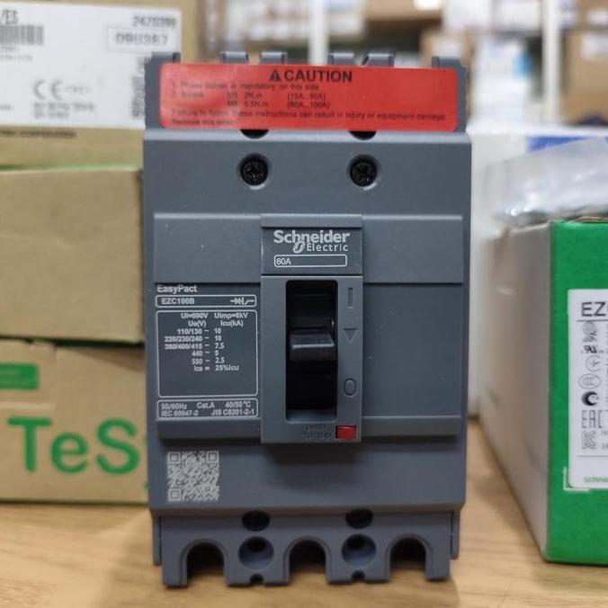 Murah MCCB SCHNEIDER 60A EZC100F3060 ORIGINAL Non COD