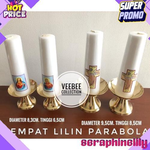 COD Tempat Lilin Kuningan Parabola/ tempat lilin kuningan/ tempat lilin altar