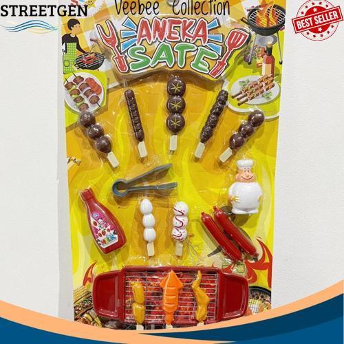 Termurah Mainan BBQ Set / mainan bbq anak/ mainan masak masakan anak/ BBQ main/ pretend play