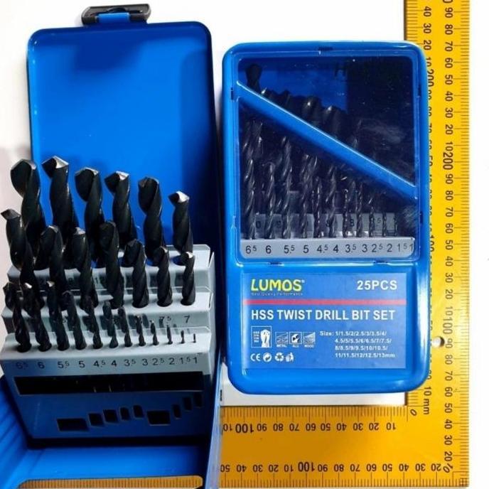 Mata Bor Besi Set 1 - 13 mm / 25 pcs HSS Lumos Nachi Toho - Available