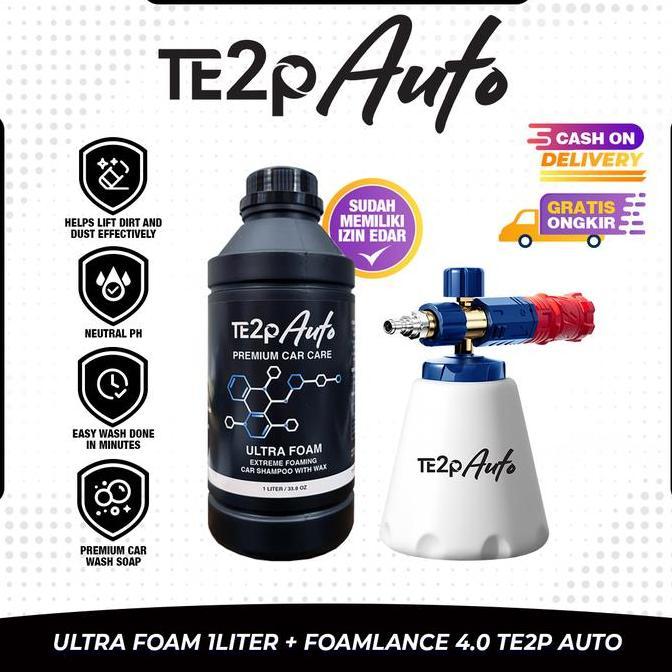 FYP TE2P AUTO PAKET BUNDLING FOAM LANCE KODENKI 2.0 TE2P AUTO 3.0 4.0 SHAMPOO & WAX CUCI MOBIL MOTOR
