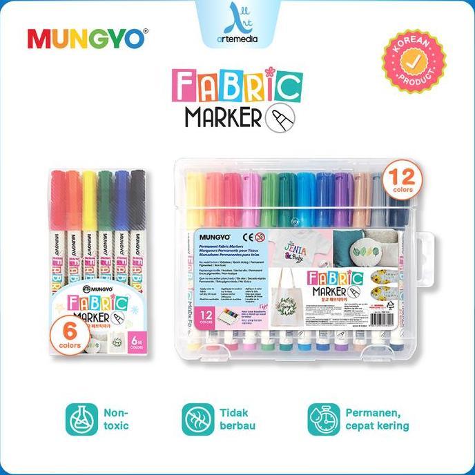 Mungyo Fabric Marker Permanent Spidol Kain