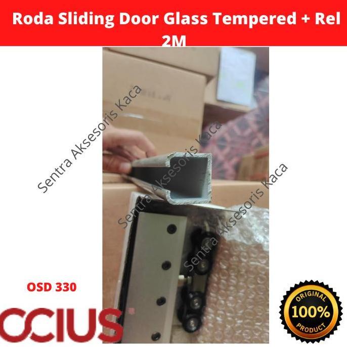 Roda Sliding Door Glass Tempered Ocius + Rel 2M