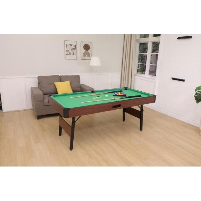 Foldable Pool Table Meja Billiard Lipat 6 Feet Billiard 6 Ft