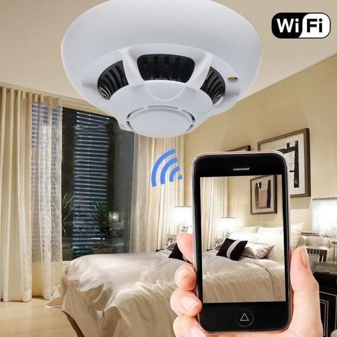 Wireless Hidden Security WIFI Camera Smoke Detector Dummy - Promo