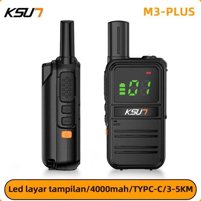 Grosir Ksun X-Tfsi Walkei Talkie M3Plus Ht Jarak 3Km Mini Handy Talkt 4000Mah