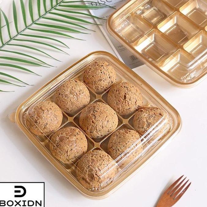 Box Mika mooncake 75gr Box mika sekat 9 box kue bulan 83gr Tray Kue