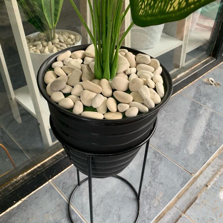 Dekorasi Tanaman Hias Besar Bunga Plastik Artificial Daun Monstera Keladi Aglonema