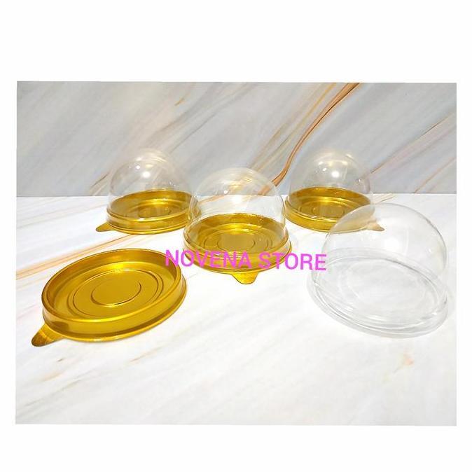 MIKA MOONCAKE BULAT+TUTUP-TRAY MIKA BULAT+TUTUP KUE BULAN-MIKA PIA 6CM