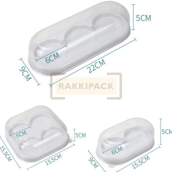 10pcs tempat tray mika eggtart mooncake pie bakpao mini dessert box