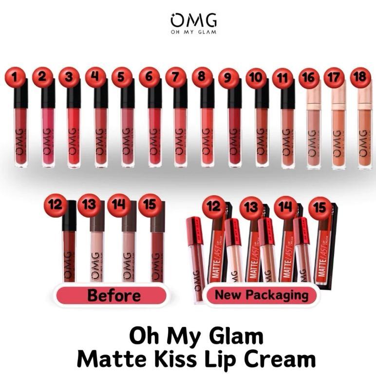 KOSMEGLOW - Omg Lip Cream Matte - Lipstik Omg Murah BPOM