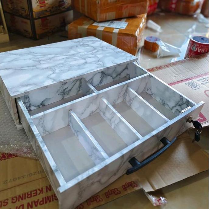 LACI SERBAGUNA SEKAT 6 LACI KASIR LACI BONUS KUNCI Furniture Kayu