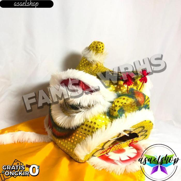 Barongsai Anak Dewasa Bahan Karton Tebal Kokoh Barongsai Kedip Br 1107