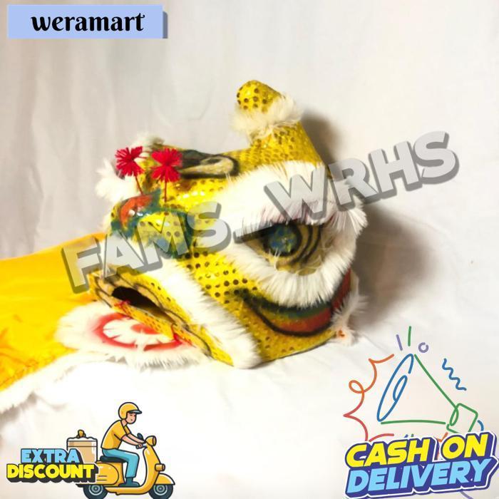 Barongsai Anak Dewasa Bahan Karton Tebal Kokoh Barongsai Kedip Br 1107