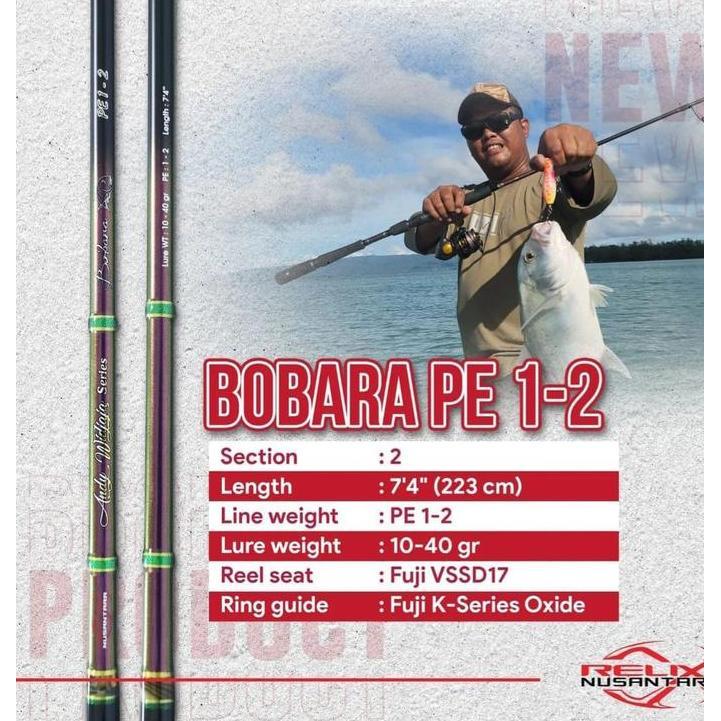 Rod SPINNING RELIX NUSANTARA BOBARA 223cm (Line Test PE.1-2) CO