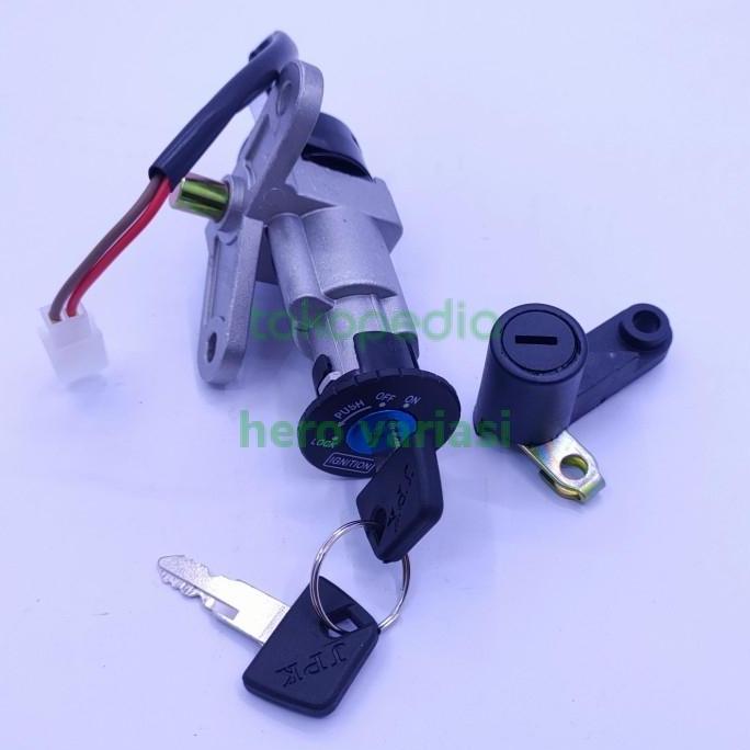 kunci kontak lengkap kunci jok motor mio smile mio sporty / sporty