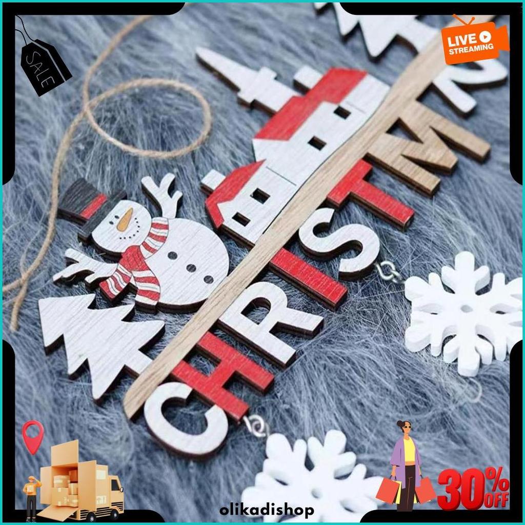 Hiasan Pintu Merry Christmas Hiasan Pintu Depan Rumah Natal Hiasan Natal Untuk Pintu Christmas Decor