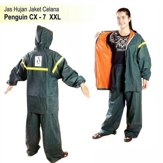 Jas Hujan Stelan Merek Penguin's/Penguin CX7/CX-7/CX 7 XXL ORIGINAL